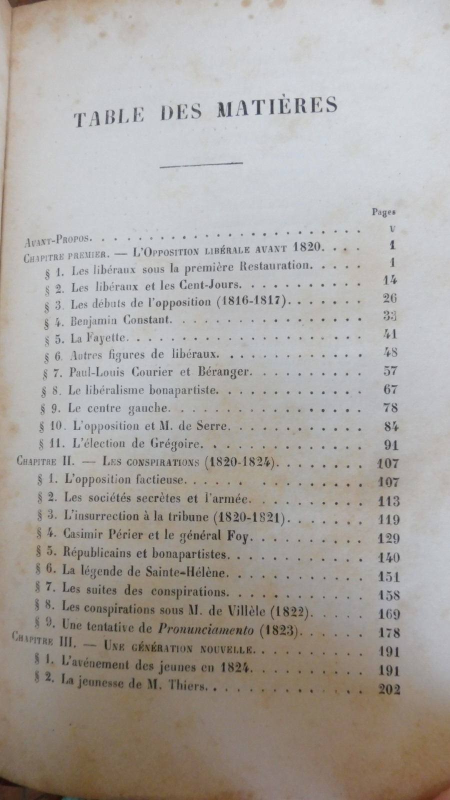 Le Parti libéral sous la Restauration (Paul Thureau-Dangin) 1888