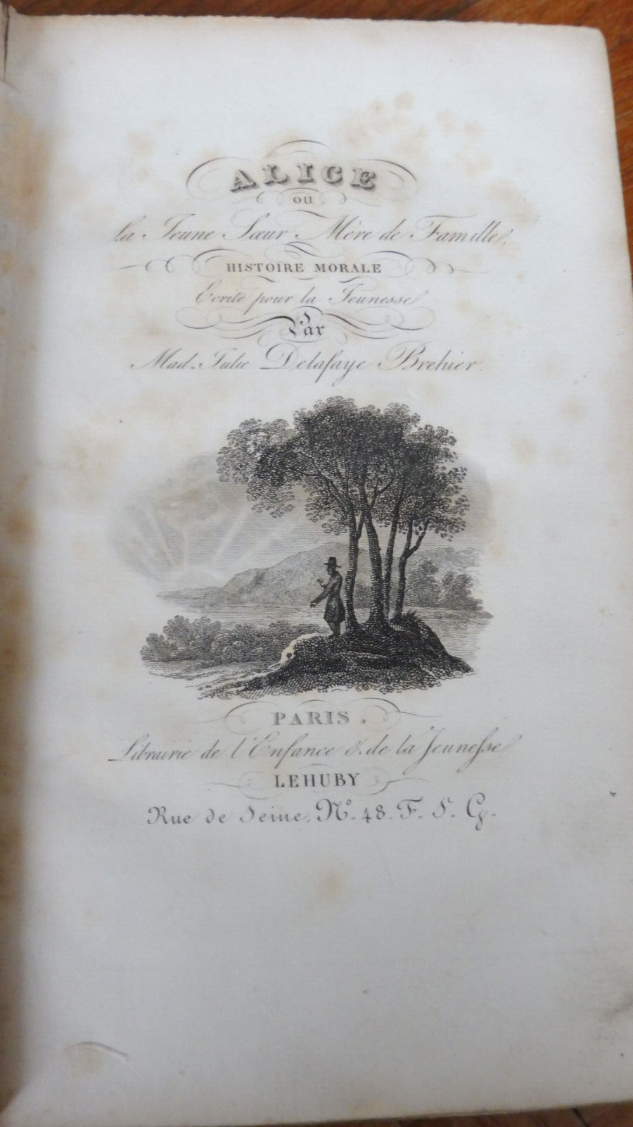Alice ou la jeune soeur mère de famille (Delafaye-Brehier) 1838