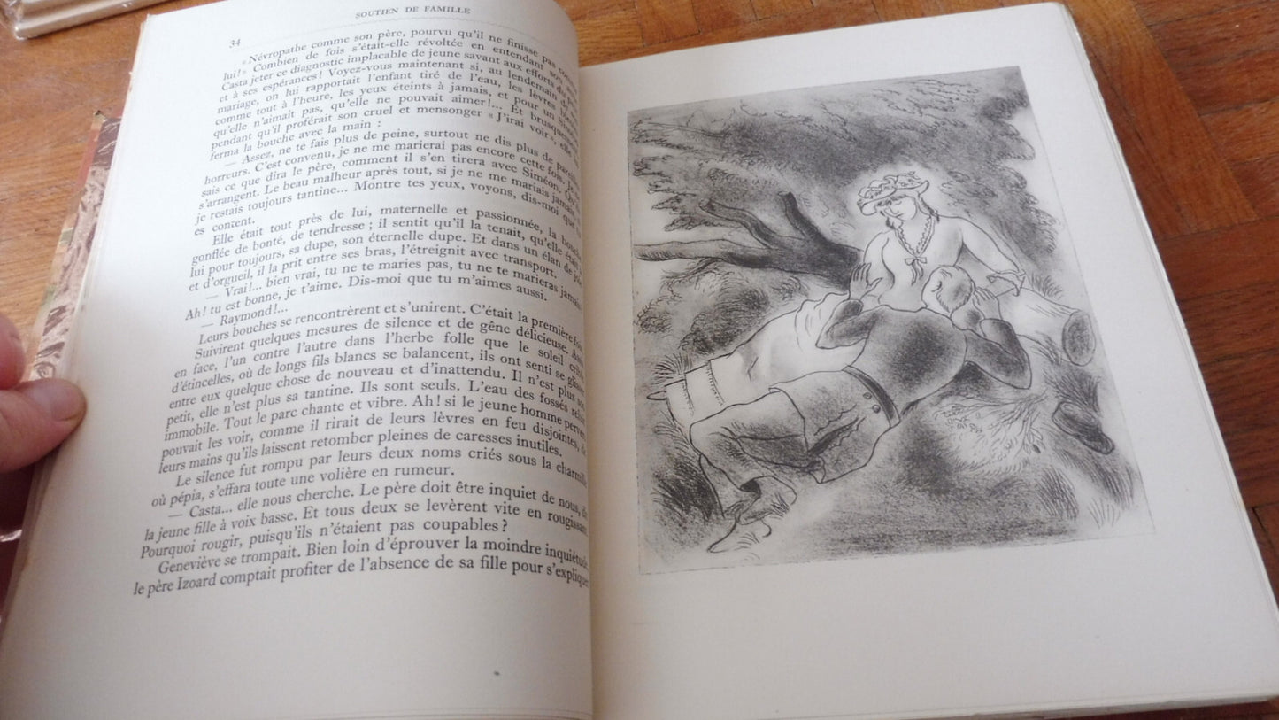 Soutien de famille. Notes sur la vie (Alphonse Daudet) 1929 illus. Cosyns