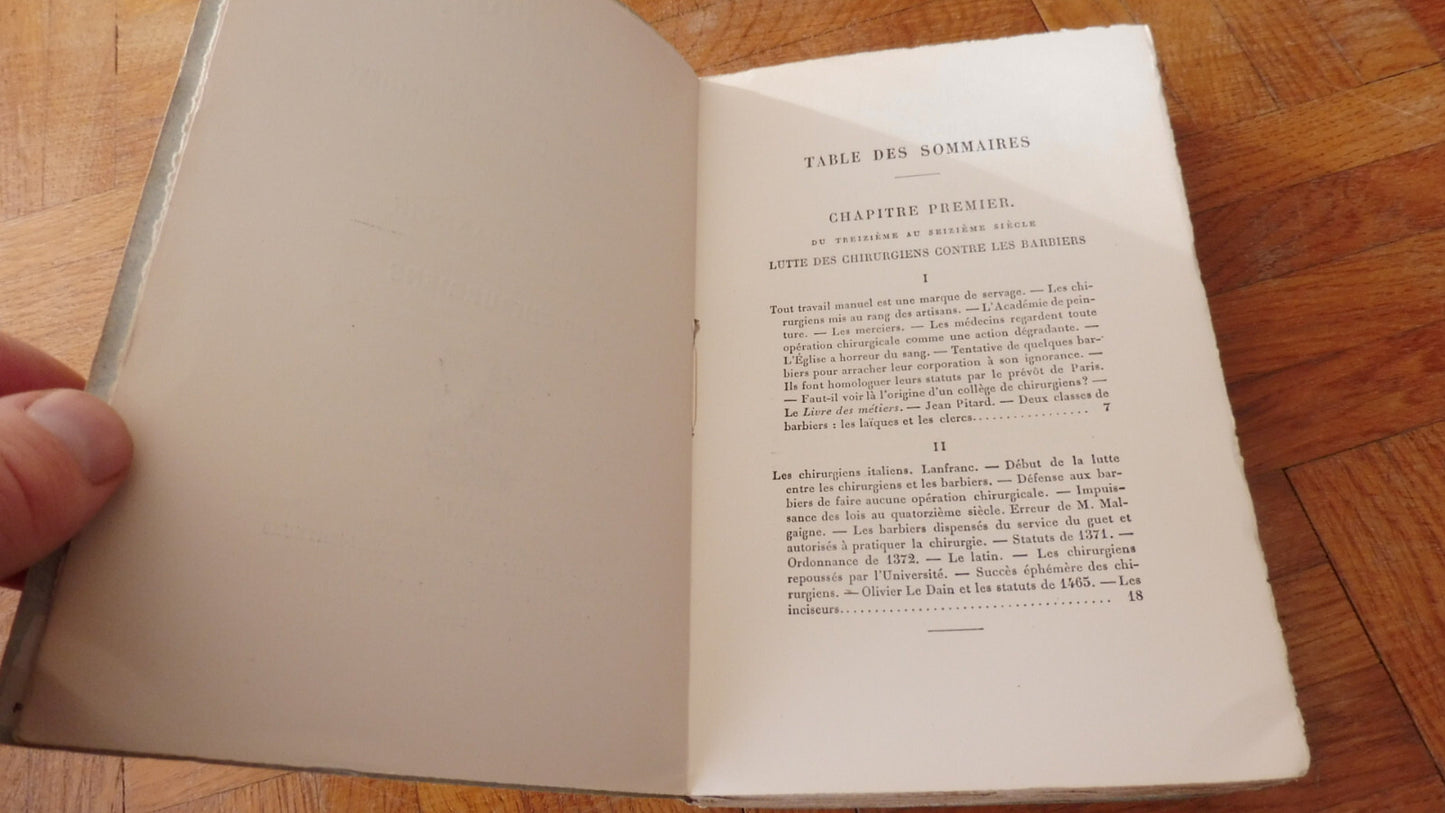 La Vie privée d'autrefois. Les chirurgiens (Alfred Franklin) 1893