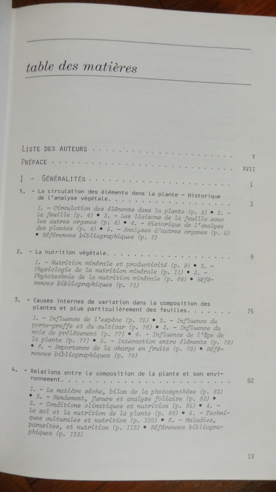 L'analyse végétale dans le contrôle de l'alimentation (Martin-Prével) 1984