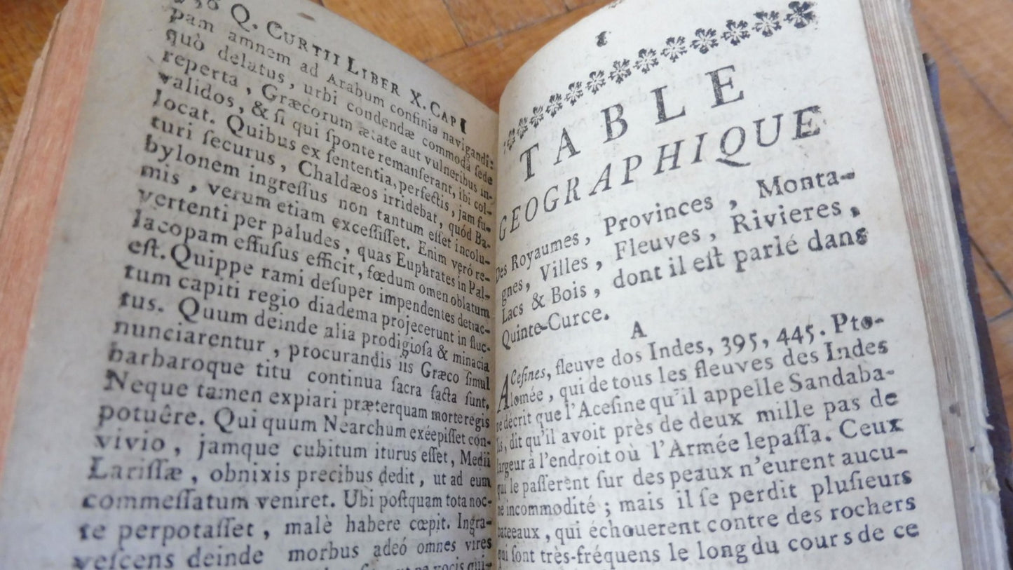 Q. Curtii rufi historiarum libri (Quinte-Curce) 1760