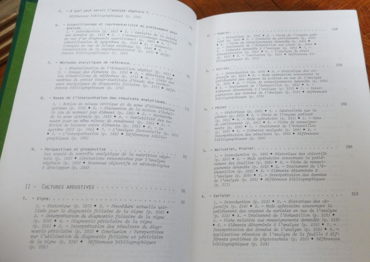 L'analyse végétale dans le contrôle de l'alimentation (Martin-Prével) 1984