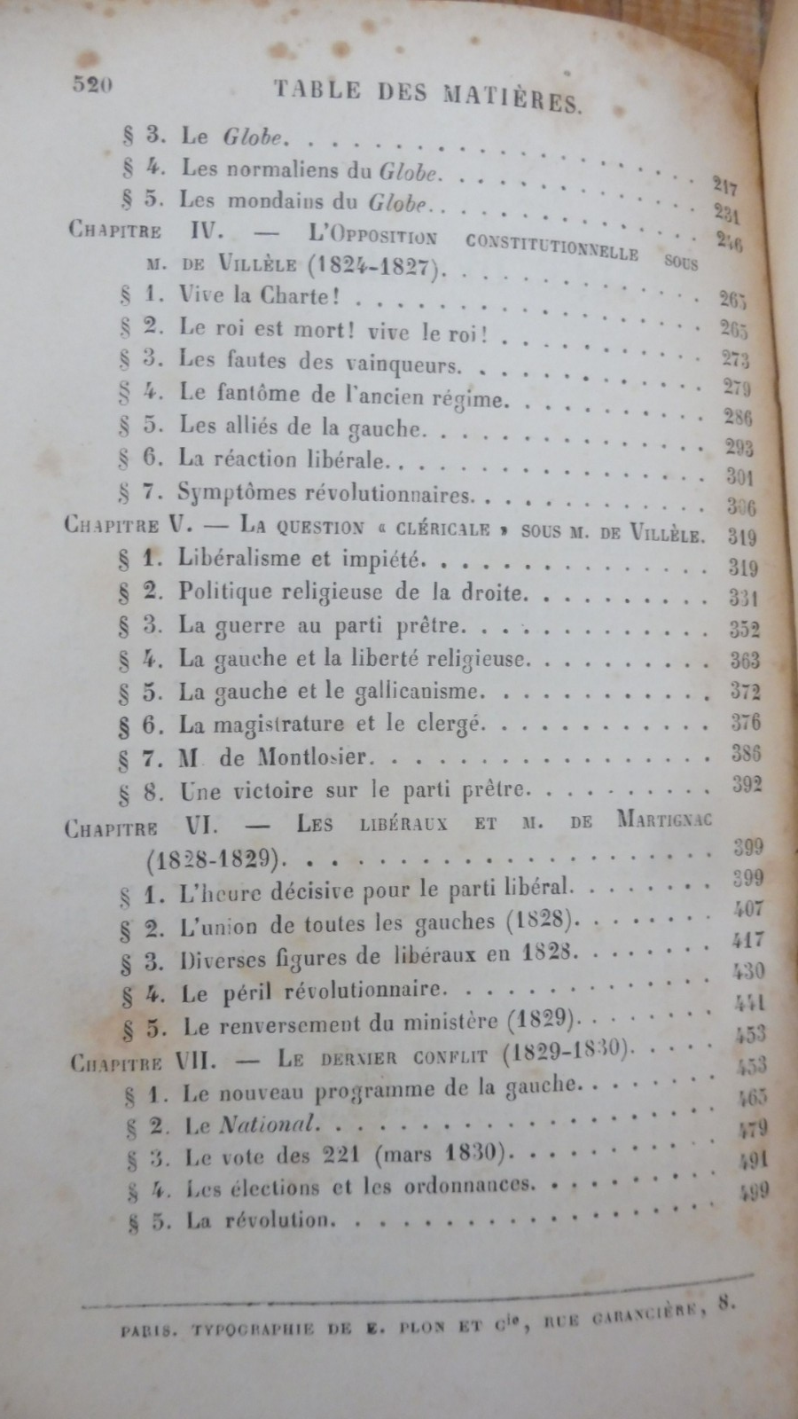 Le Parti libéral sous la Restauration (Paul Thureau-Dangin) 1888
