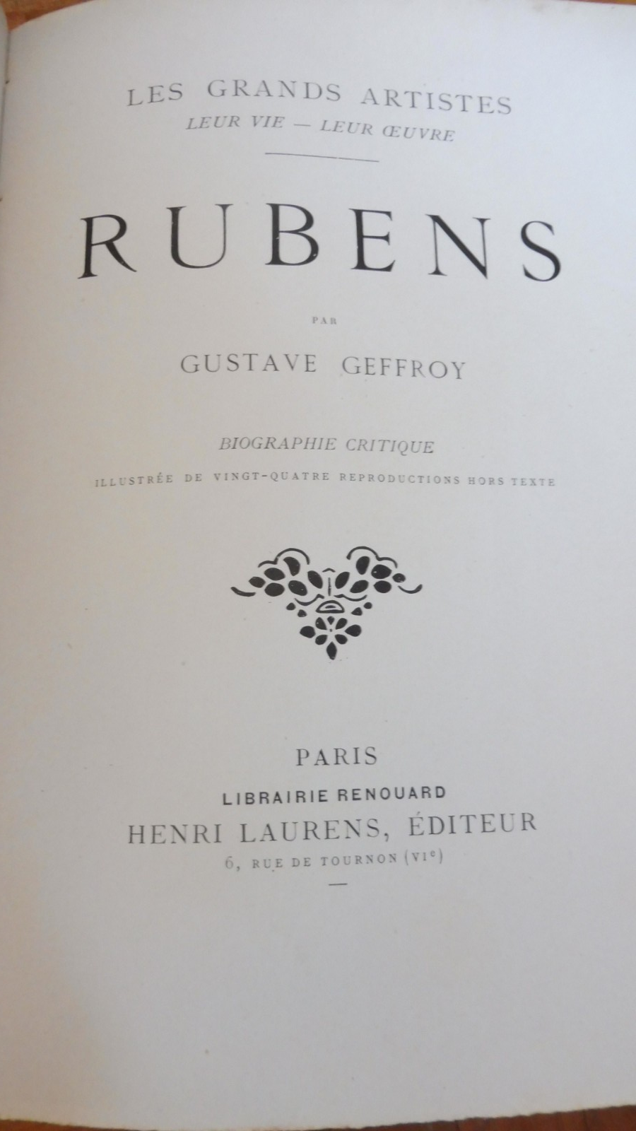 Fragonard, Gainsborough, Rubben, Watteau (Mauclair) c.a. 1904 4 tomes en 1 vol.