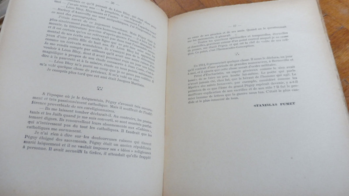 Hommage à Charles Péguy (Abraham, Secrétain, Montherlant...) 1929 ENVOI