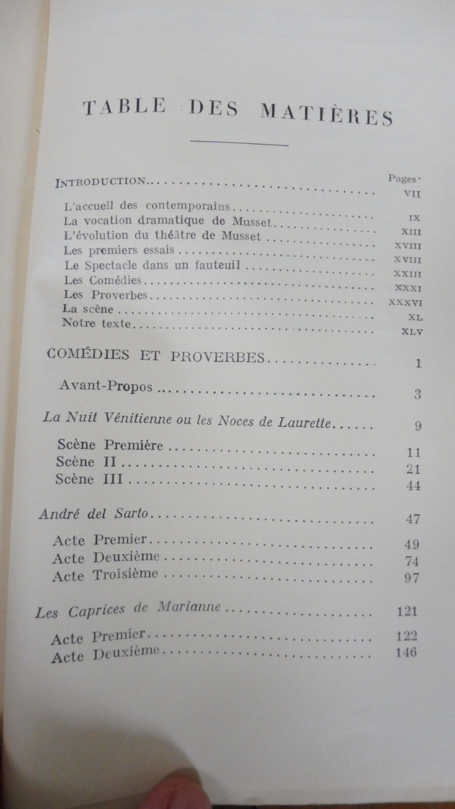 Comédies et proverbes (Alfred De Musset) 1934