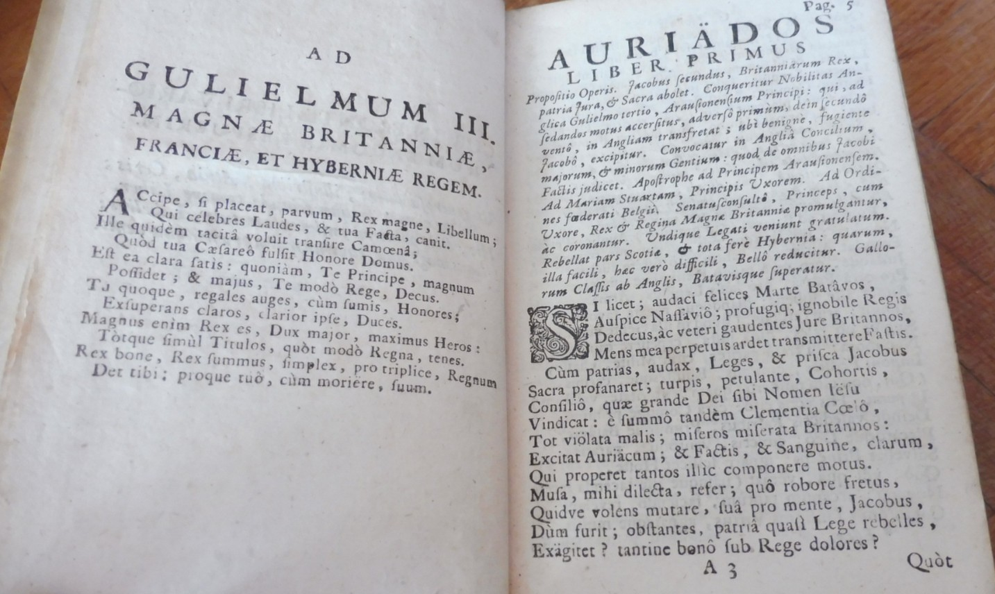 Gulielmi Hornii Poematum ad Gulielmum III (Wilhelm Horn) 1717