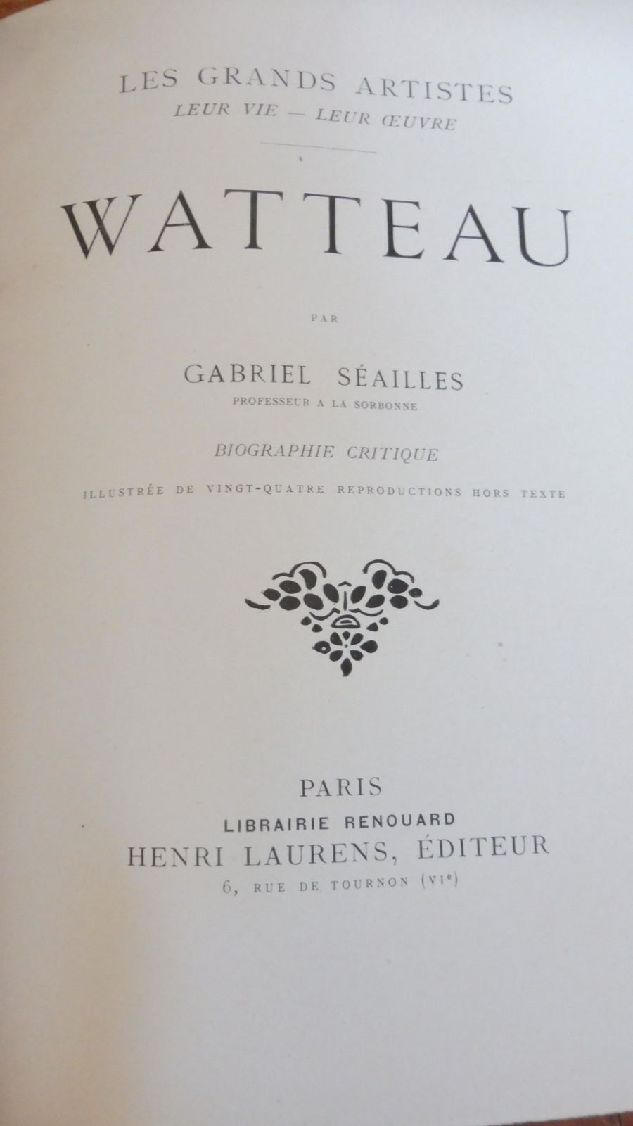 Fragonard, Gainsborough, Rubben, Watteau (Mauclair) c.a. 1904 4 tomes en 1 vol.