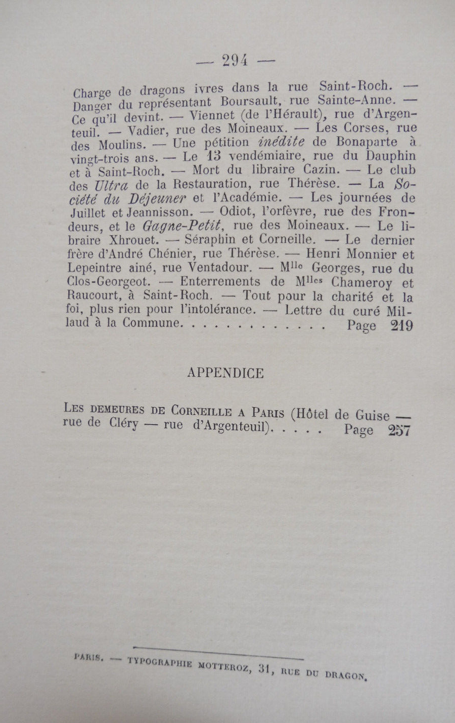 Histoire de la Butte des Moulins (E. Fournier) 1877 CORNEILLE