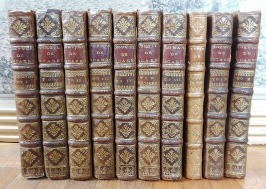 Oeuvres de Scarron 1697 10 vol.