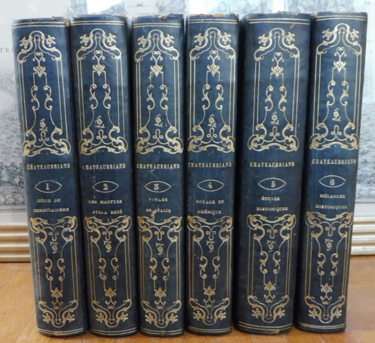 Oeuvres de Chateaubriand 1838 6 vol.