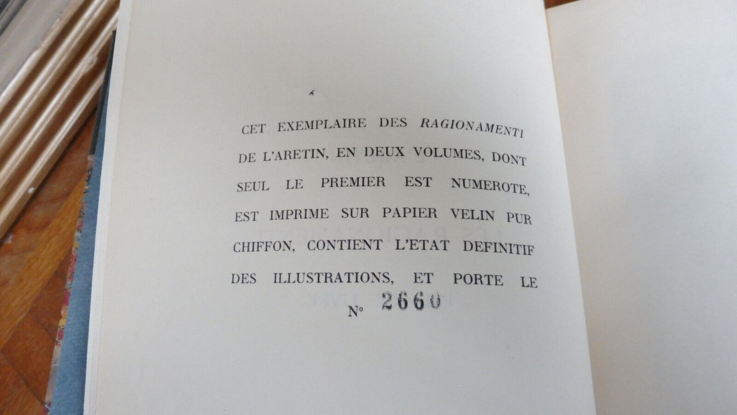 Les Ragionamenti (l'Arétin) 1944 illus. Bécat CURIOSA VELIN