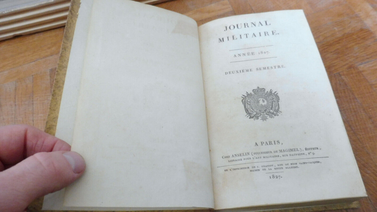 Journal militaire. 2ème semestre 1827