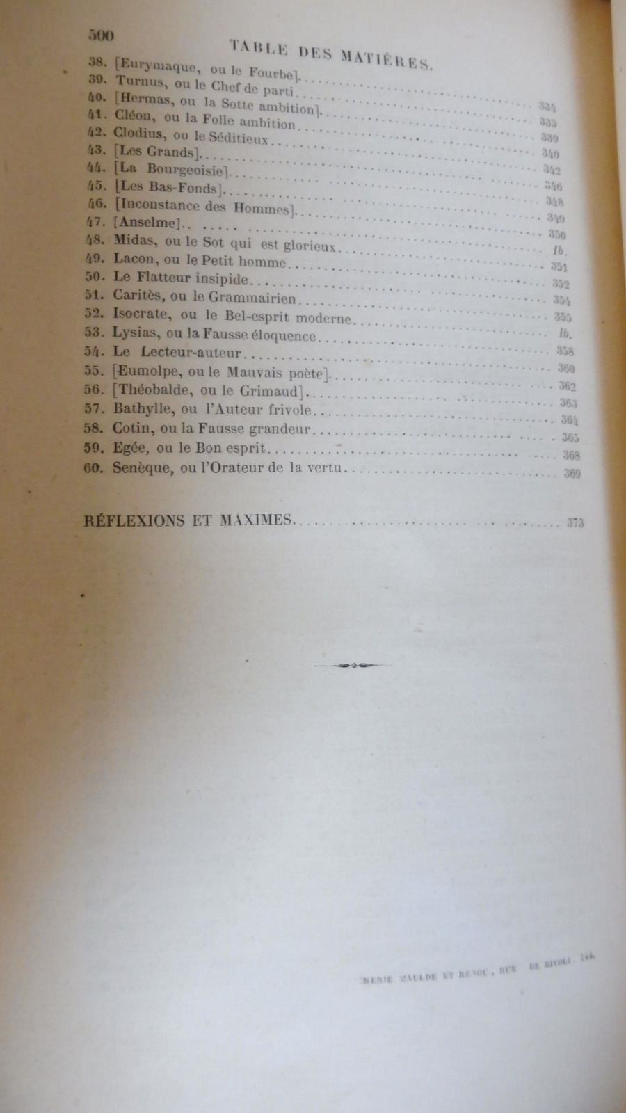 Oeuvres de Vauvenargues 1857 2 vol.