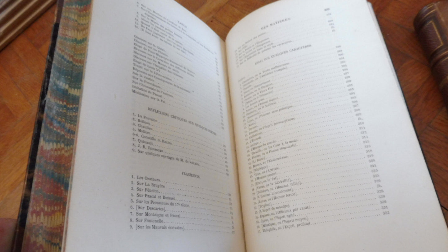 Oeuvres de Vauvenargues 1857 2 vol.