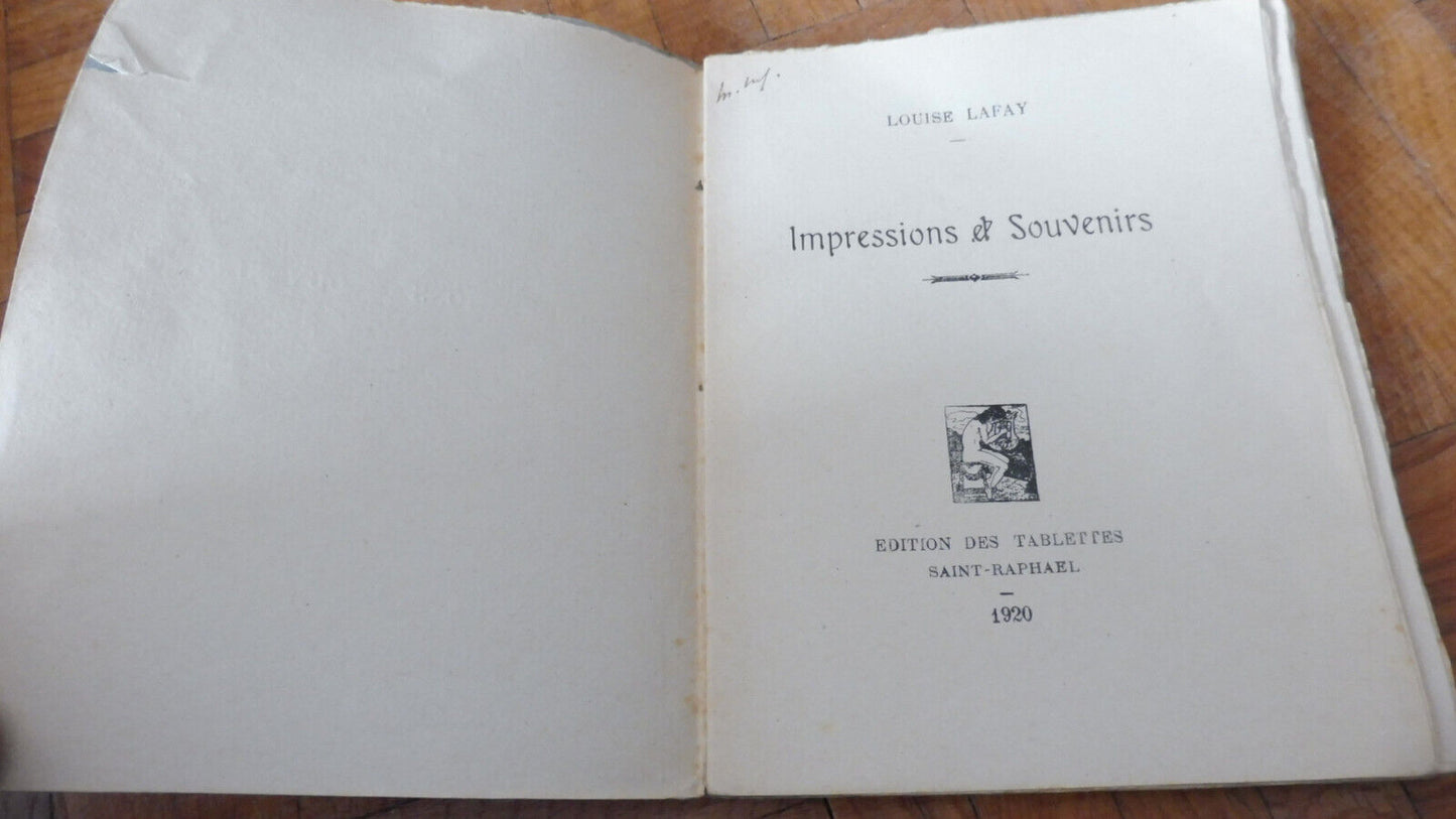 Impressions et souvenirs (Louise Lafay) 1920