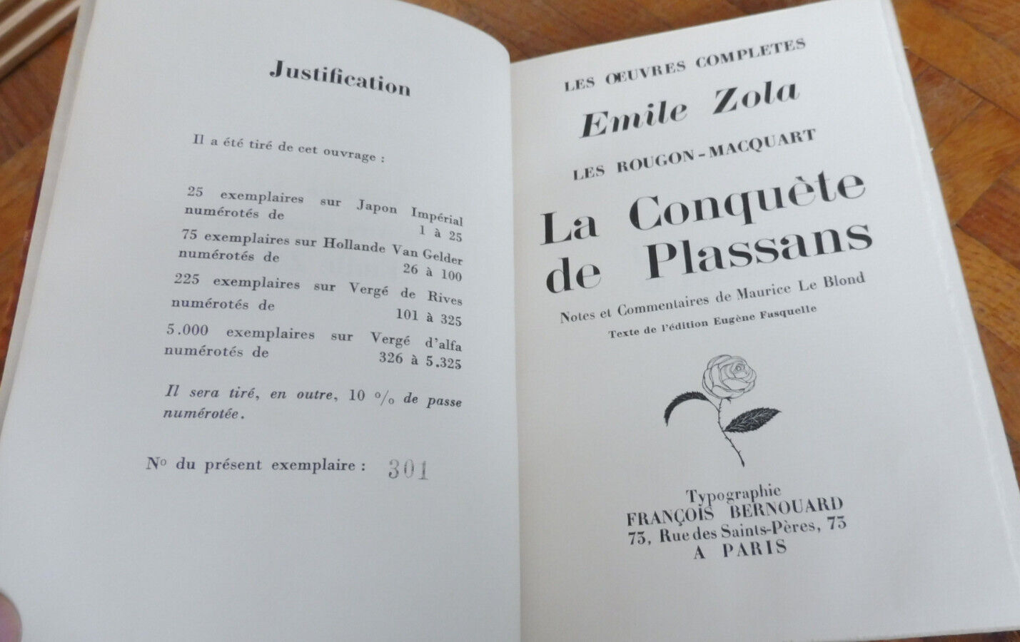 La conquête de Plassans (Zola) 1927 VERGE NUMEROTE