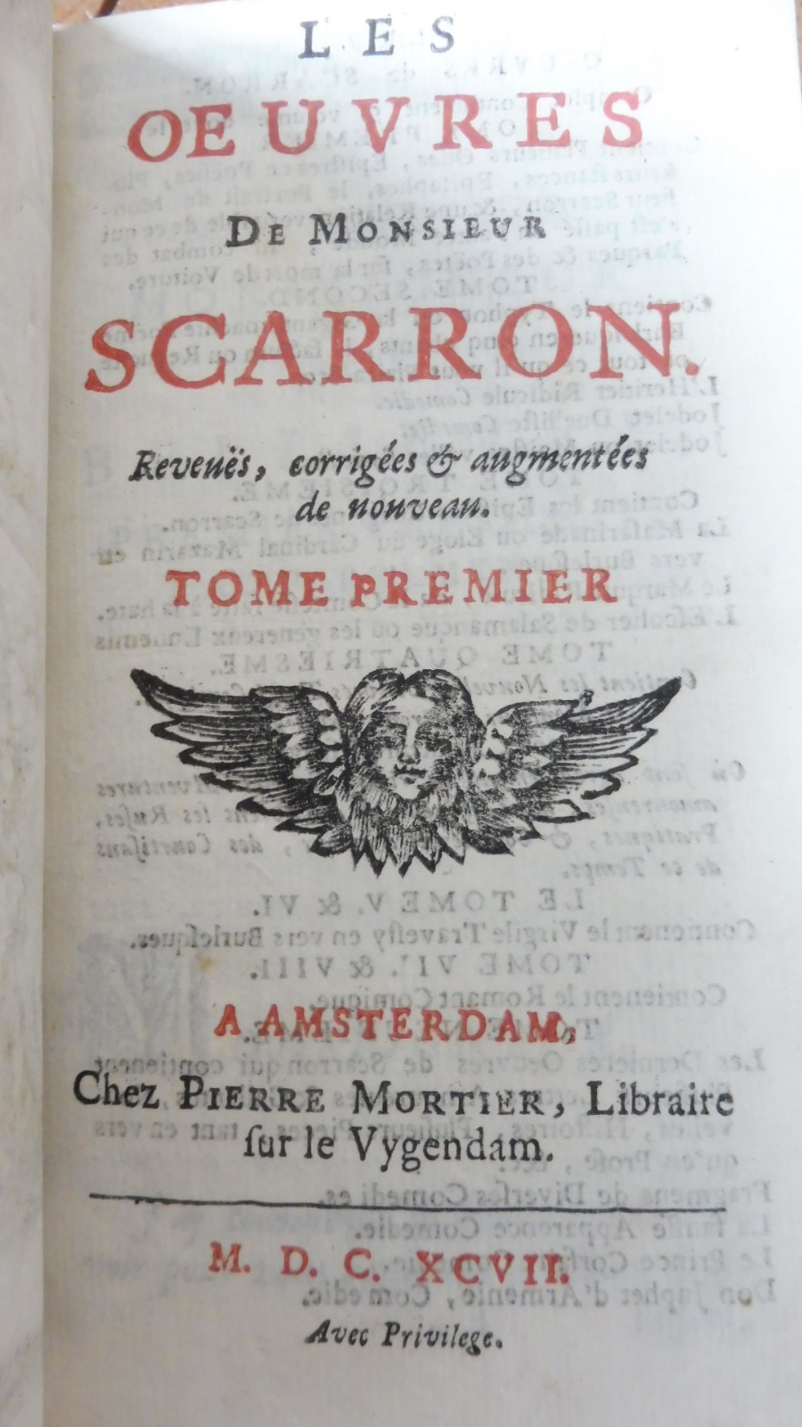Oeuvres de Scarron 1697 10 vol.