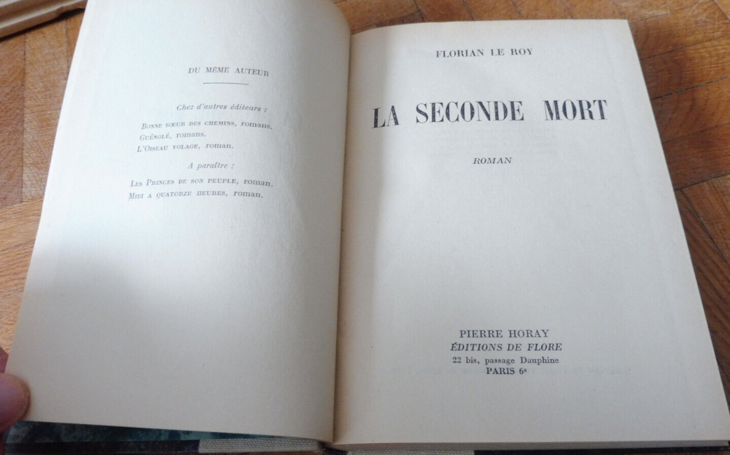La Seconde mort (Florian Le Roy) 1950