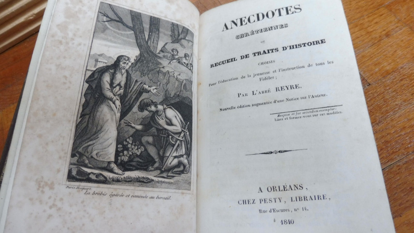Anecdotes chrétiennes (Reyre) 1840