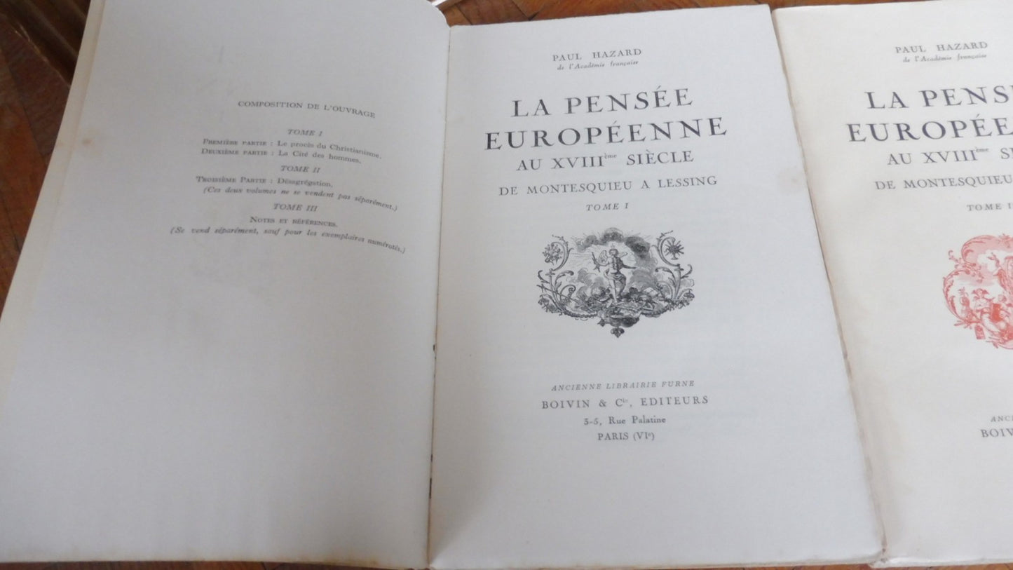 La pensée européenne au XVIIIème siècle (Paul Hazard) 1946 3/3
