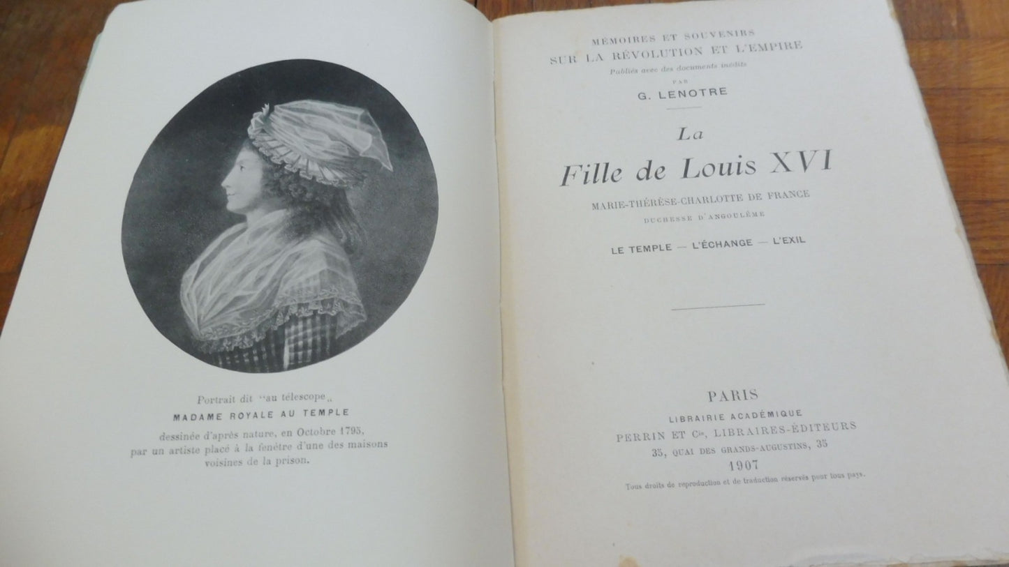 La Fille de Louis XVI (Lenotre) 1907