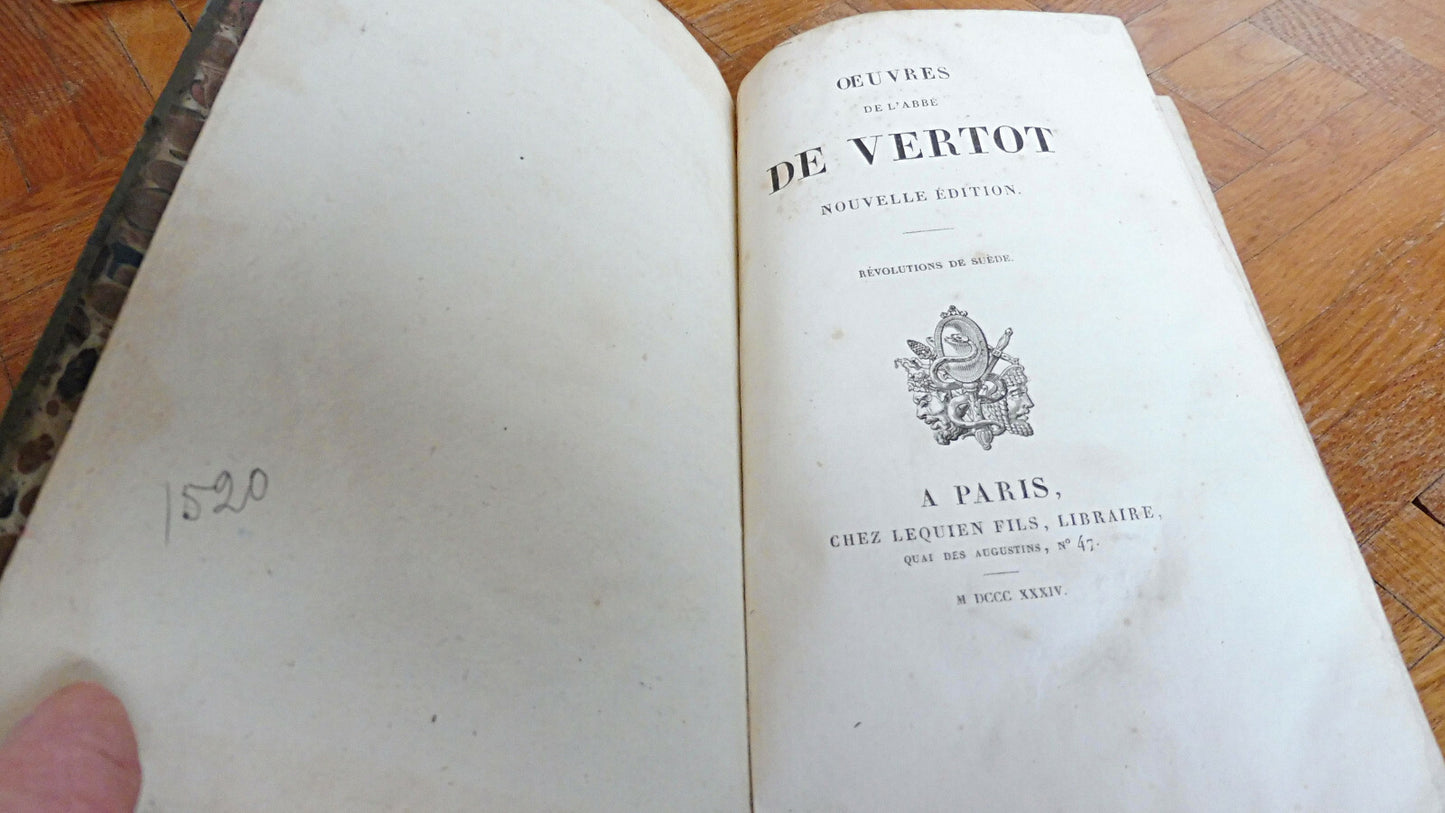 Révolutions de Suède (Aubert de Vertot) 1834