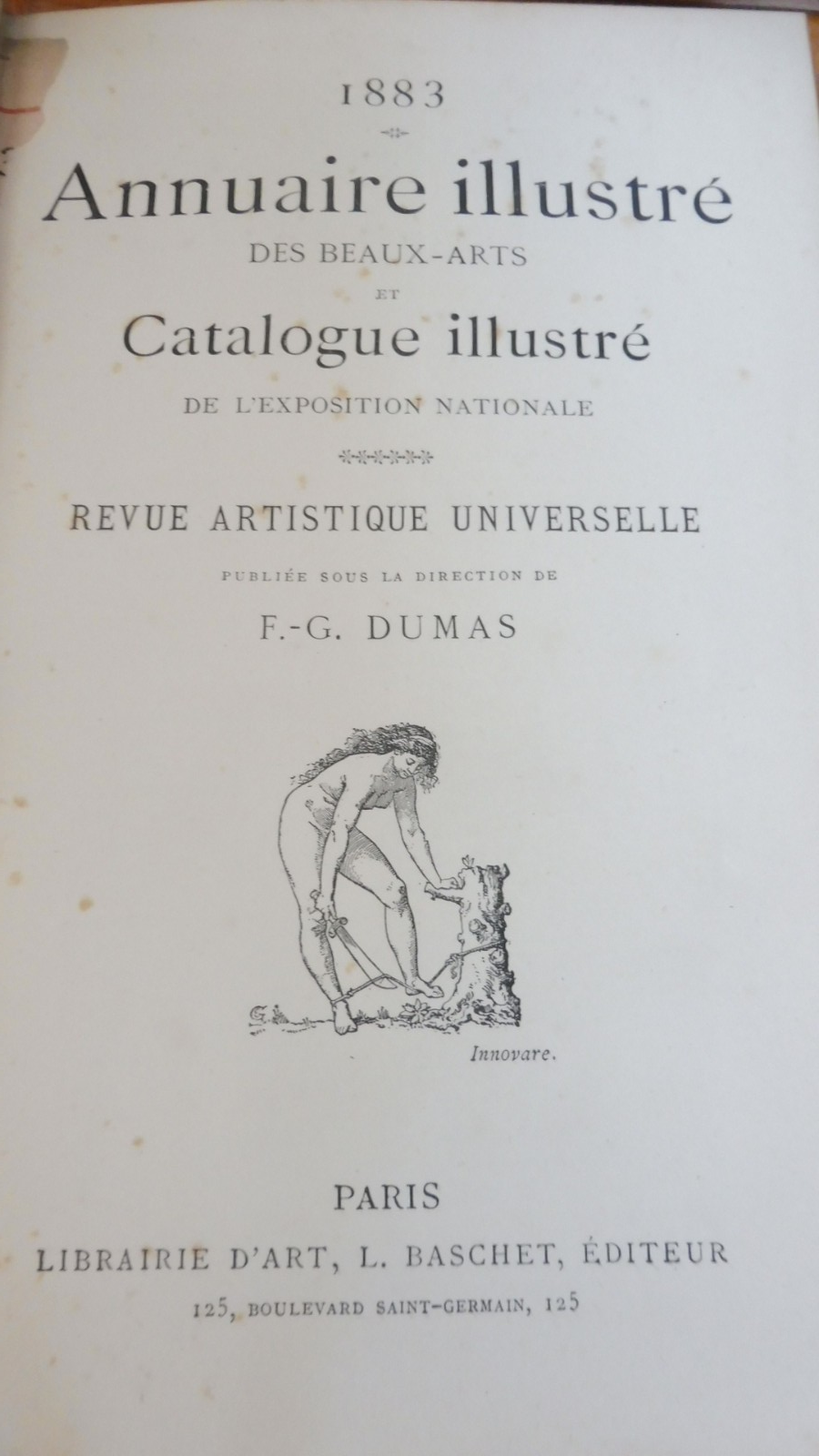 Annuaire illustré des beaux-arts (Dumas) 1883