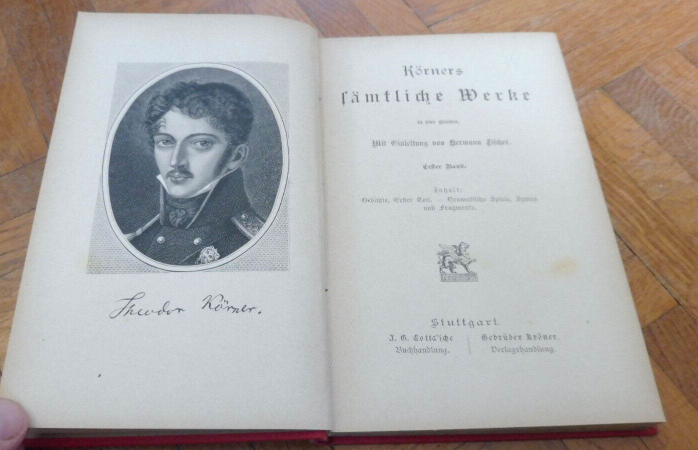 Körners sämtlische Werke (Theodor Körner) 4 vol.