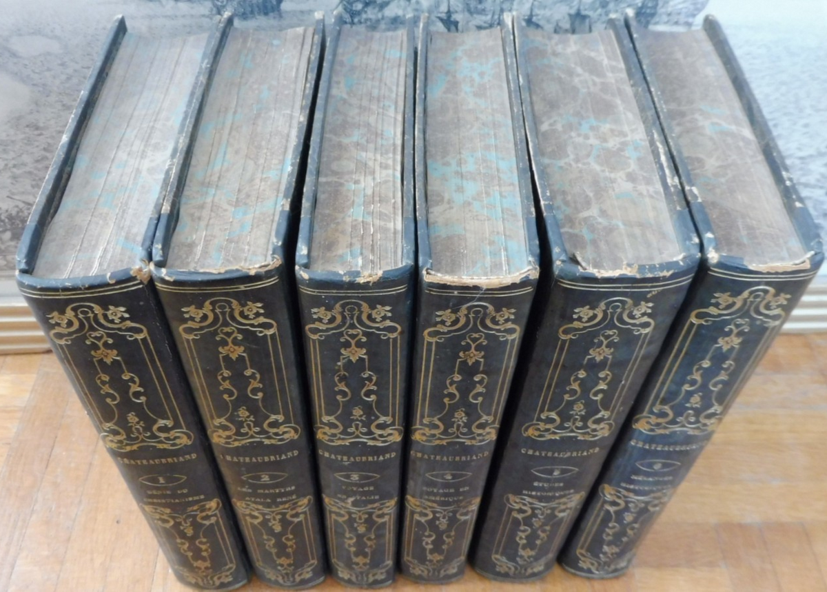 Oeuvres de Chateaubriand 1838 6 vol.