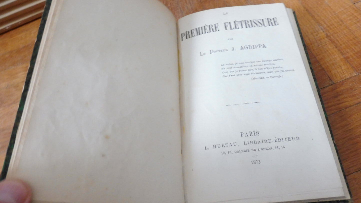 Théâtre divers (Verconsin, Agrippa, Bilhaud) XIXe siècle 3 tomes en 1 vol.