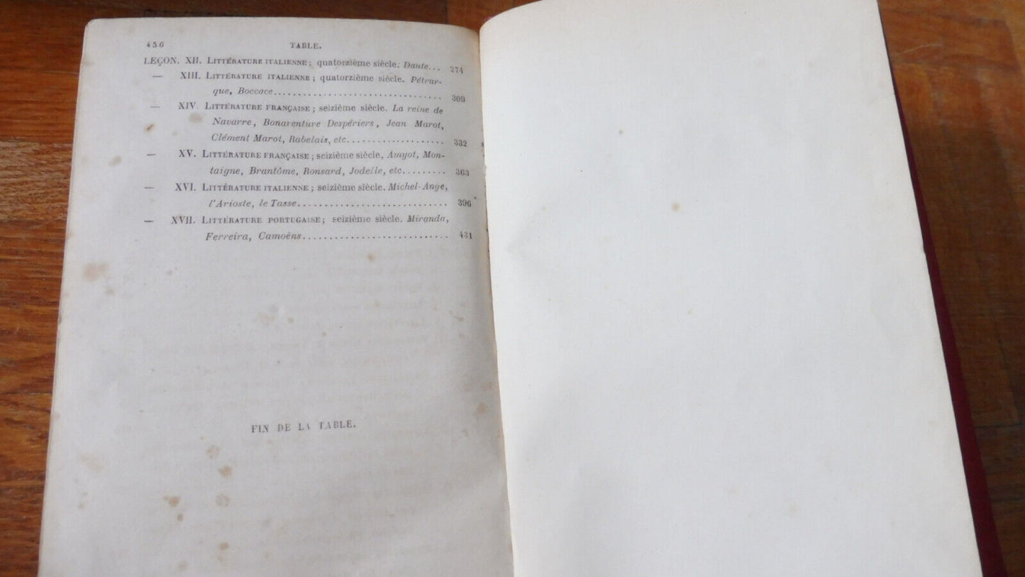 Cours complet de littérature moderne (Ed. Mennechet) 1862 4/4