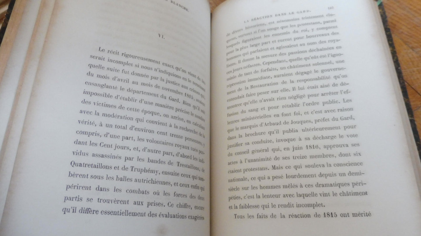La Terreur blanche. La réaction dans le Midi en 1815 (E. Daudet) 1878