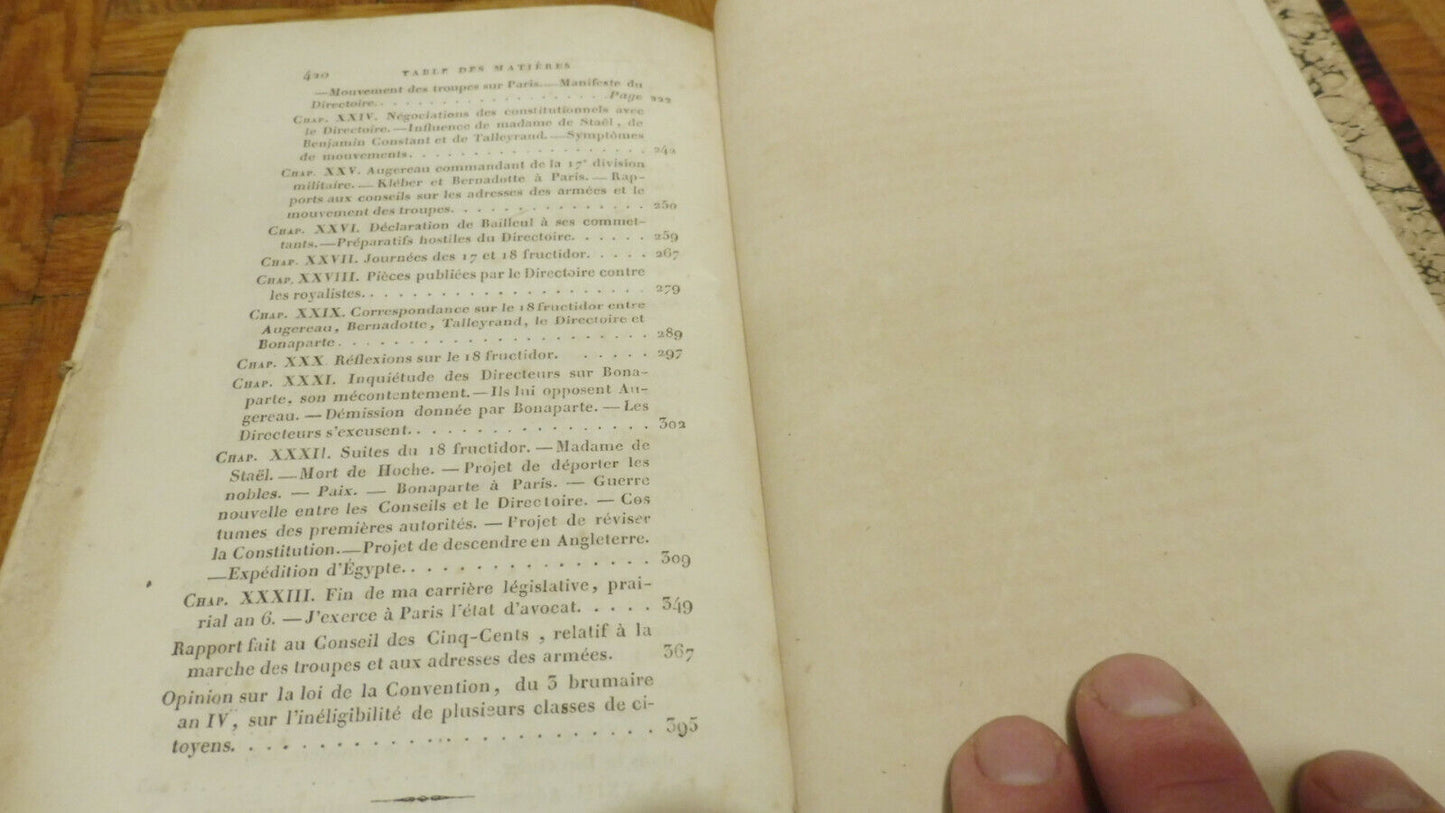Mémoire sur le Directoire (Thibaudeau) 1827