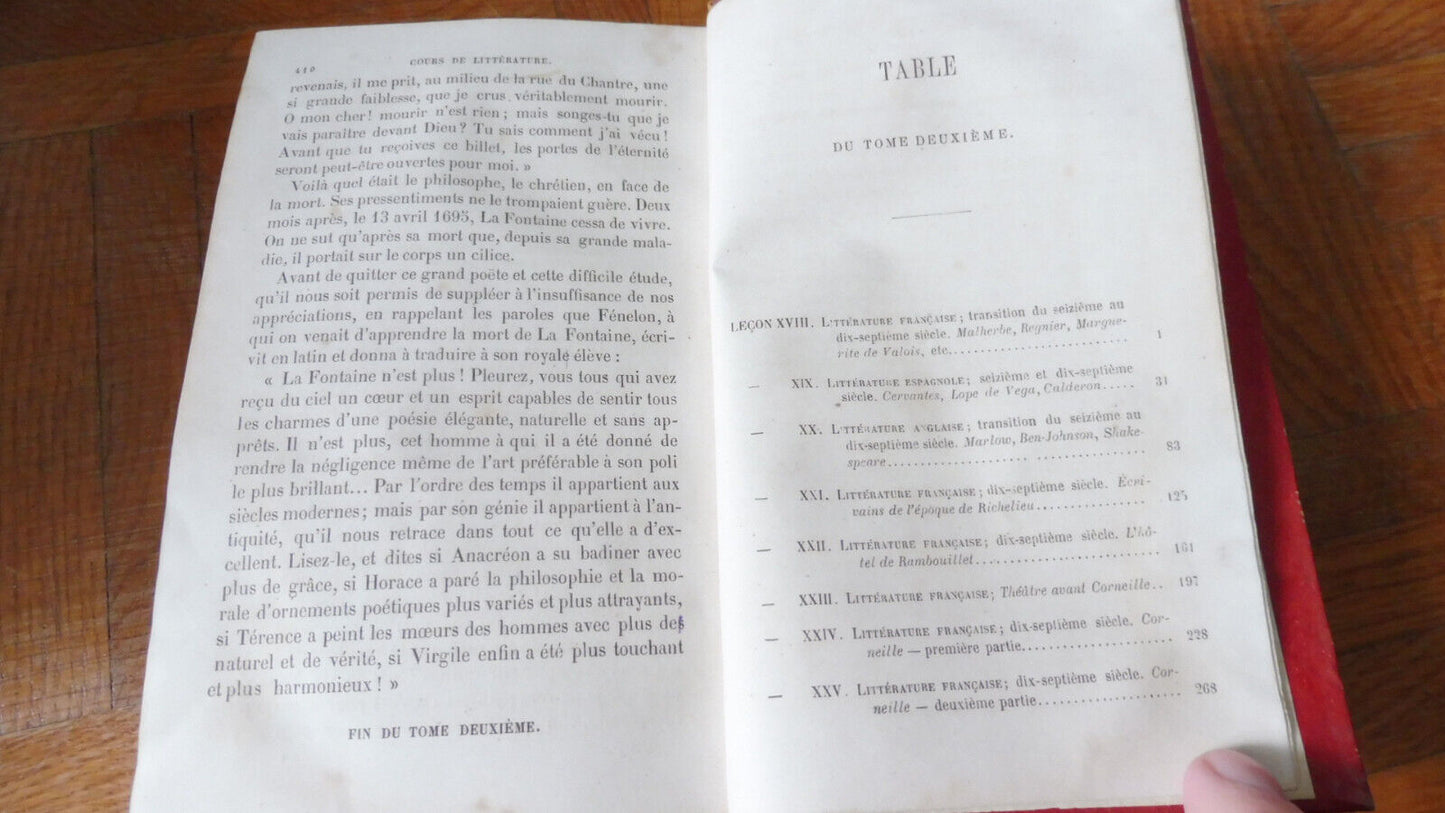 Cours complet de littérature moderne (Ed. Mennechet) 1862 4/4