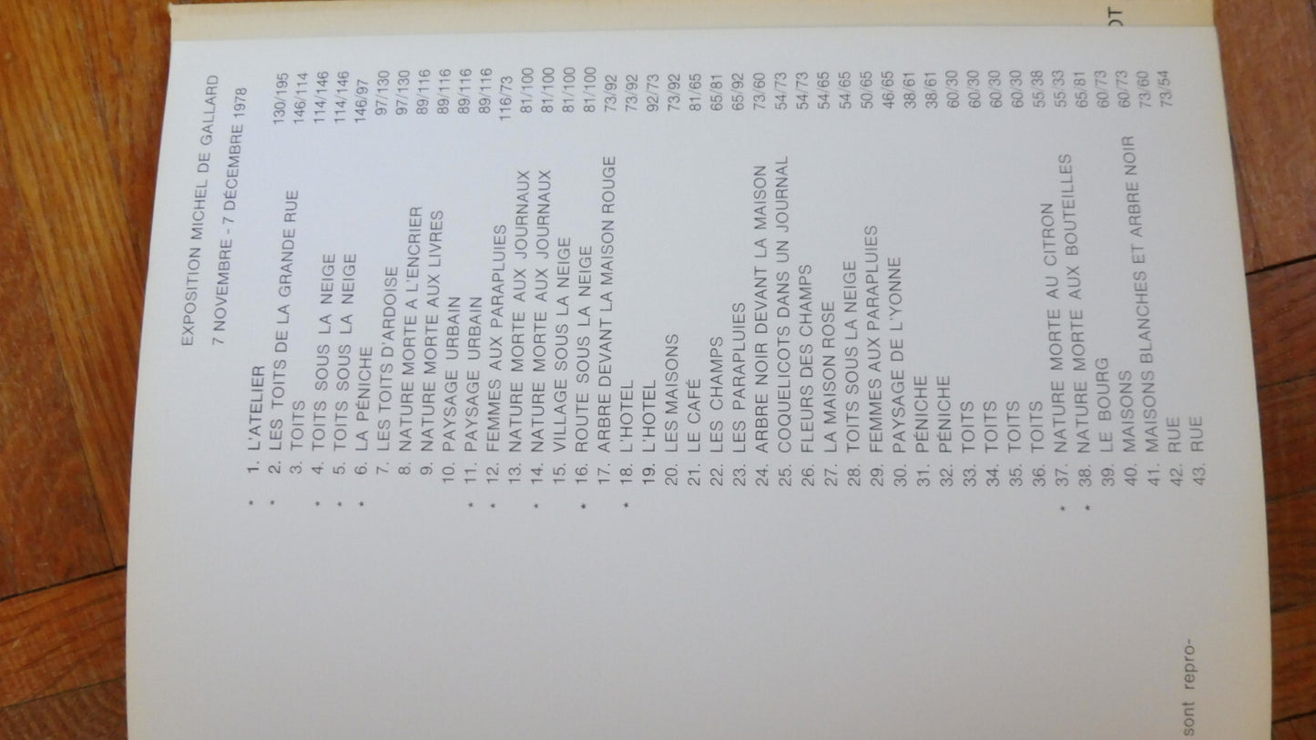 Michel de Gallard (Galerie de la Présidence) 1978