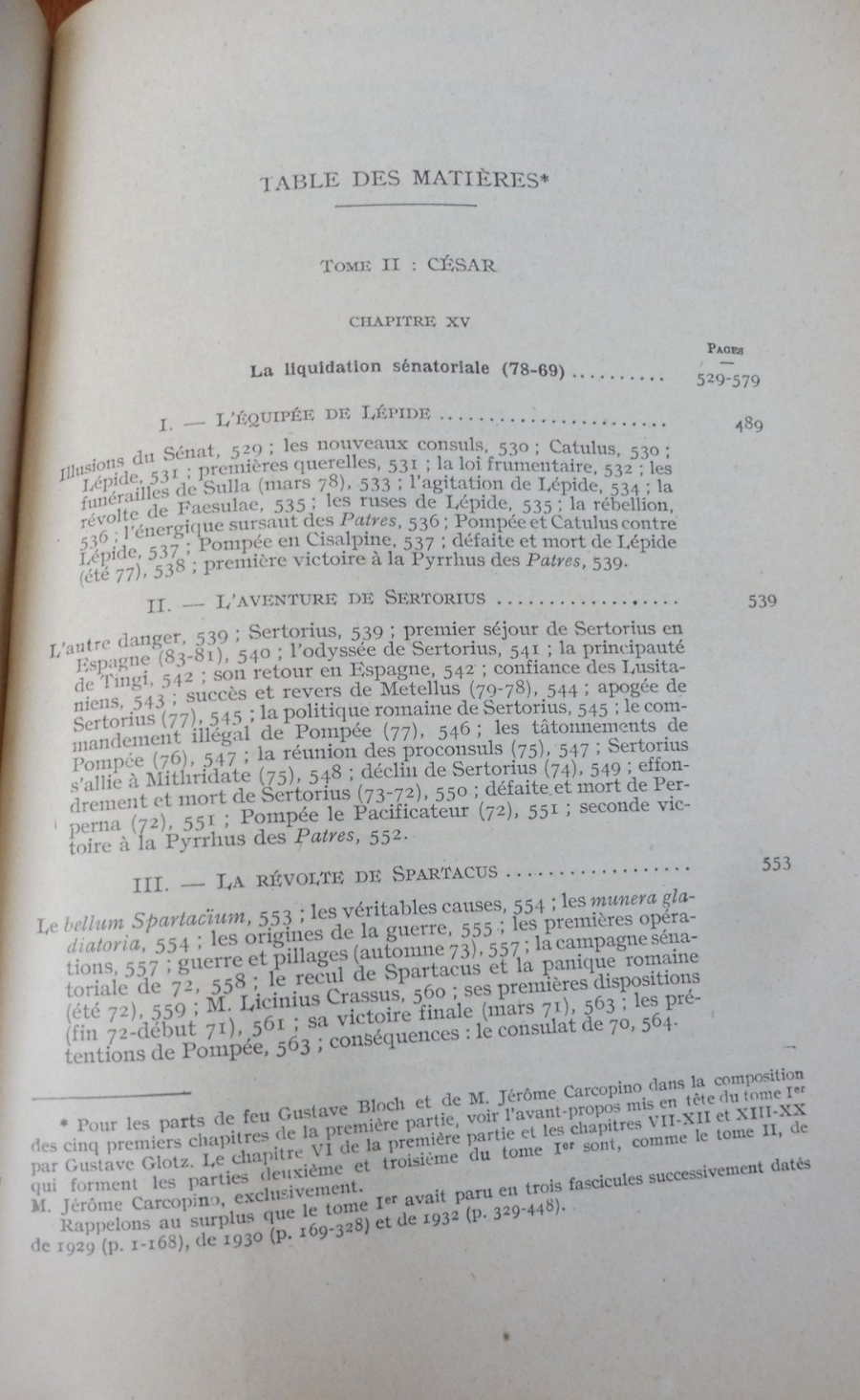 La République romaine de 133 à 44 av.J.-C : César (Jérôme Carcopino) 1950