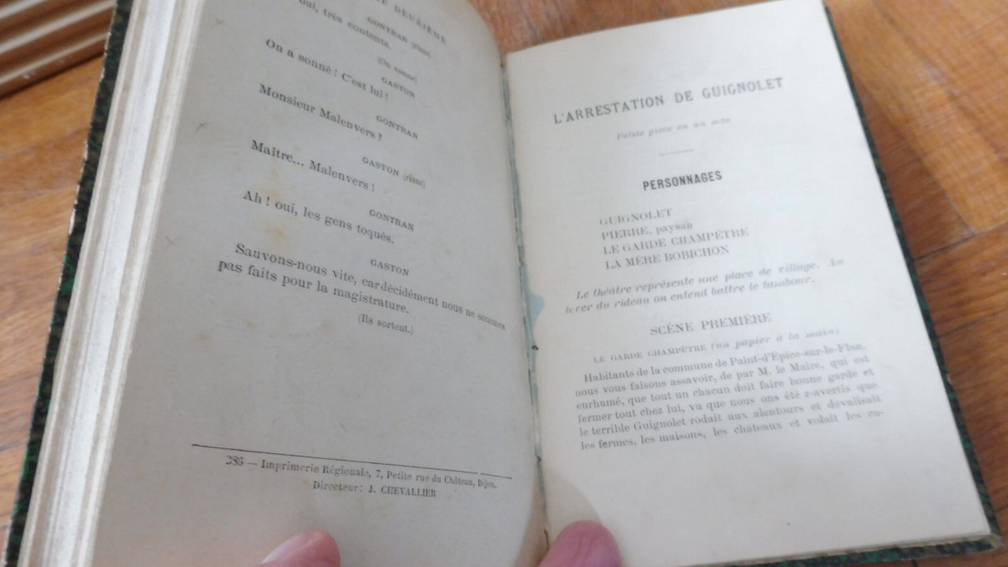 Théâtre divers (Verconsin, Agrippa, Bilhaud) XIXe siècle 3 tomes en 1 vol.