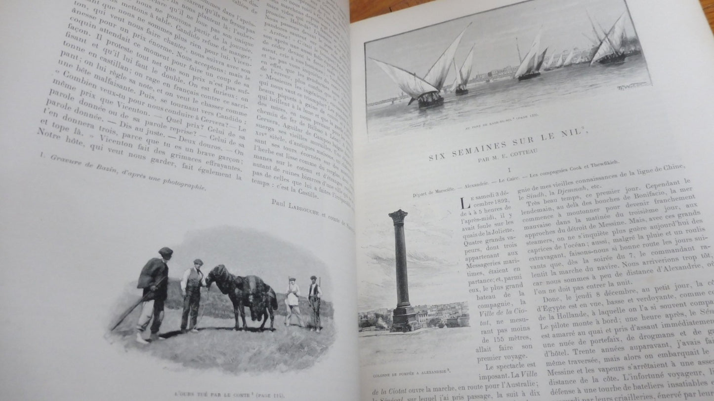 Le Tour du monde. Année 1894 (E. Charton) 1894 SICILE, NIL, AMAZONIE...