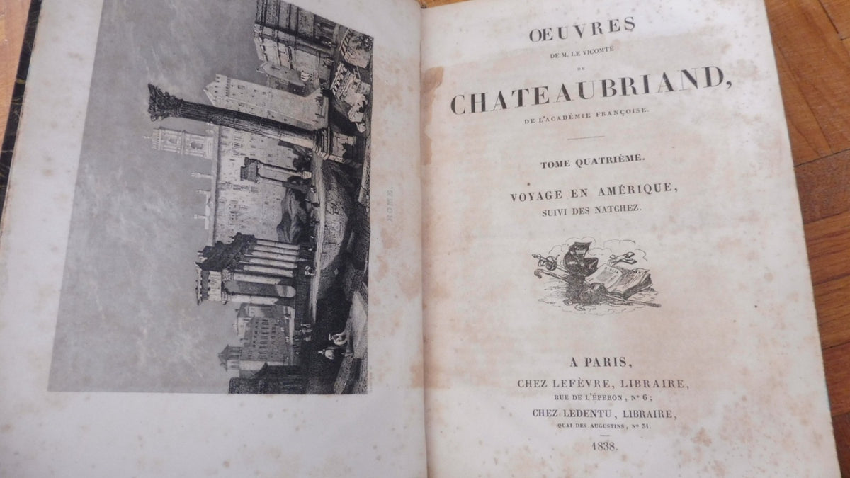 Oeuvres de Chateaubriand 1838 6 vol.