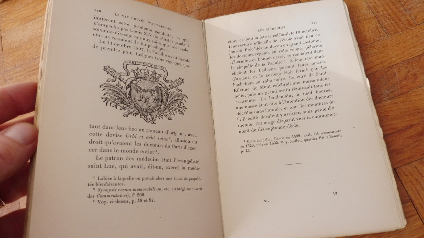 La Vie privée d'autrefois. Les médecins (Alfred Franklin) 1892