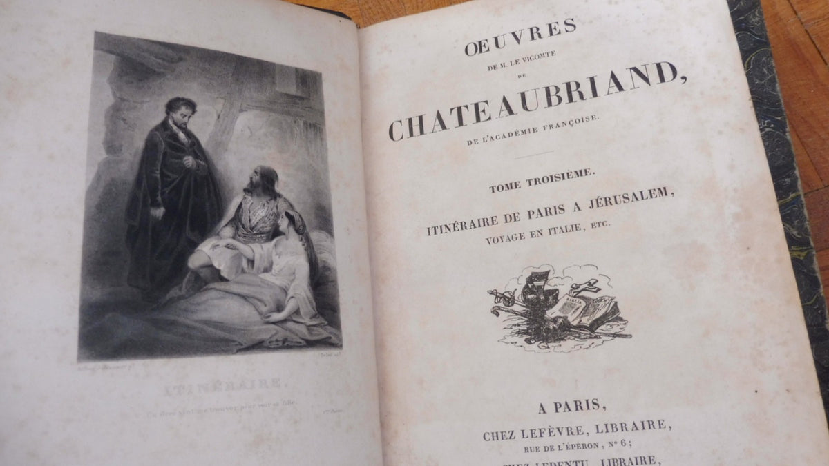 Oeuvres de Chateaubriand 1838 6 vol.