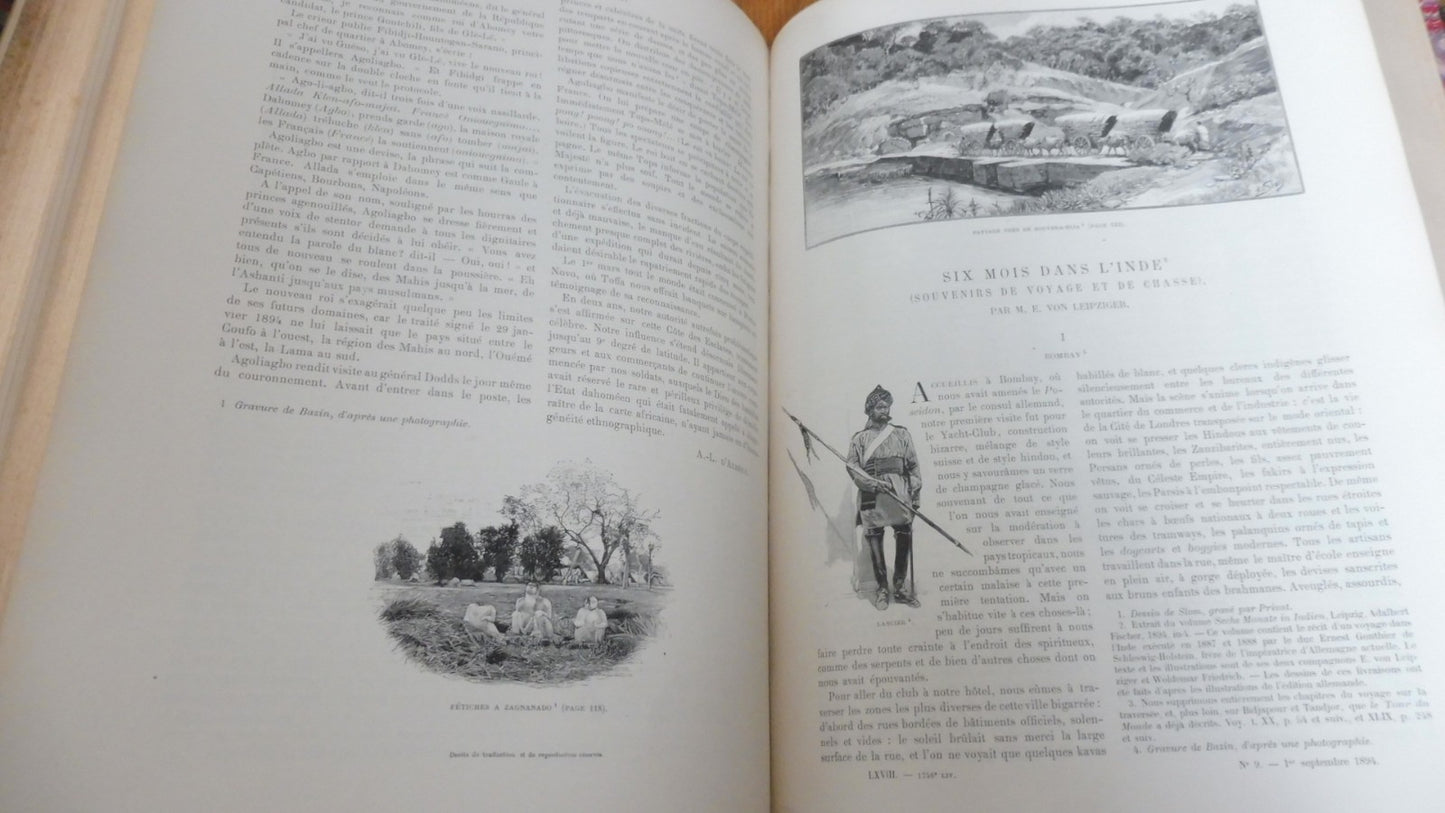 Le Tour du monde. Année 1894 (E. Charton) 1894 SICILE, NIL, AMAZONIE...