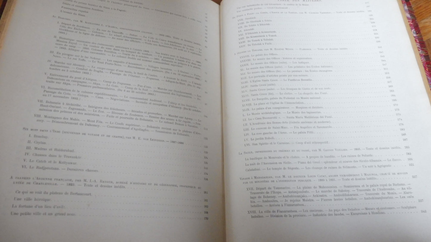 Le Tour du monde. Année 1894 (E. Charton) 1894 SICILE, NIL, AMAZONIE...