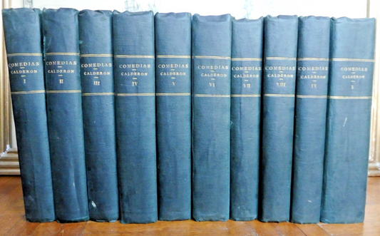 Comedias del celebre poeta don P. Calderon de la Barca 1760 11 vol. en 10 t.