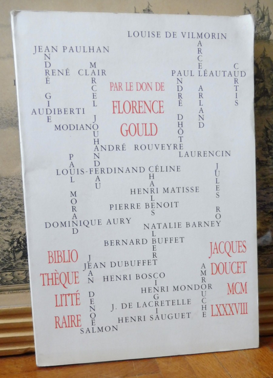 Par le don de Florence Gould (F. Chapon dir.) 1988 ENVOI