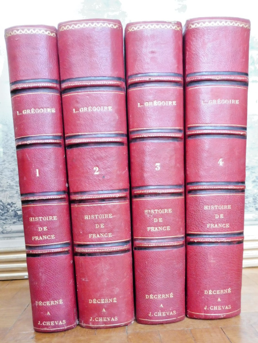 Histoire de France (Louis Grégoire) 1879 4 vol.