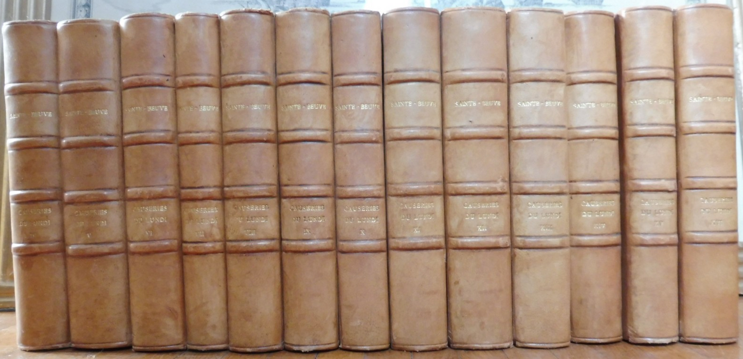 Causeries du lundi (Sainte Beuve) 1926 13 vol.