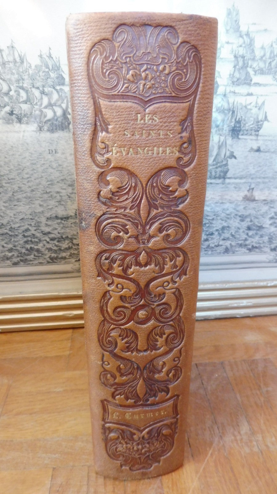 Les Saints Evangiles 1836 2 t. en 1 vol. COMPLET illus. Johannot RELIURE SIMIER